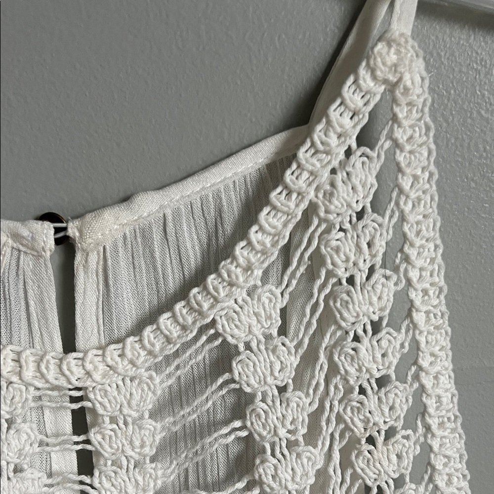 Maurices White Crochet Detail Blouse - Picture 4 of 8